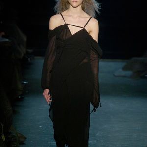 ☆ FW05 ann demeulemeester runway silk blouse